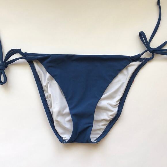 NWOT Nanette Lepore Blue Bikini Bottom - Picture 1 of 3